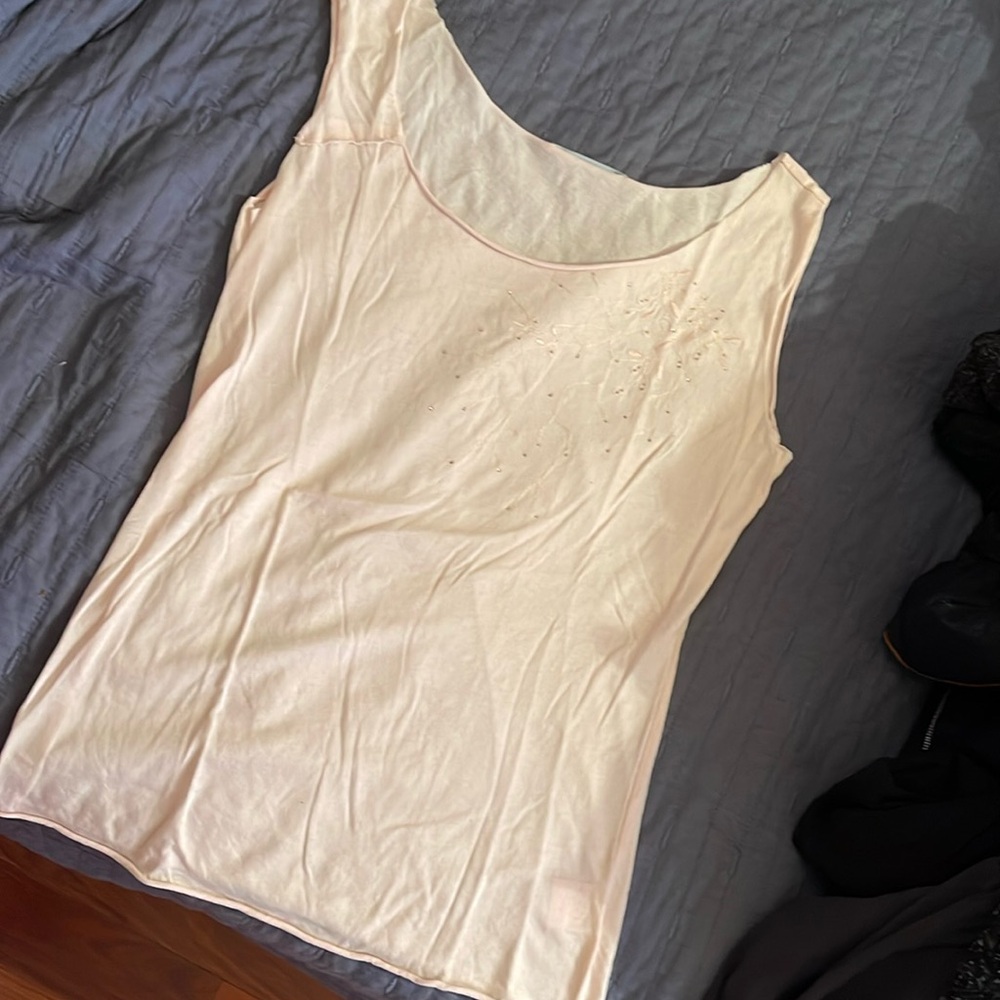 VELVET light pink top, size large